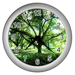 Highland Park 14 Wall Clocks (silver)  by bestdesignintheworld