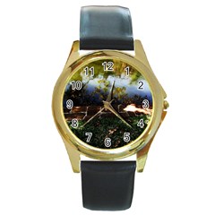 Highland Park 10 Round Gold Metal Watch by bestdesignintheworld