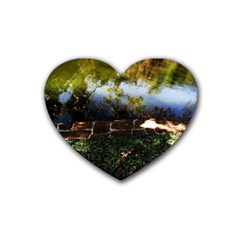 Highland Park 10 Rubber Coaster (heart)  by bestdesignintheworld