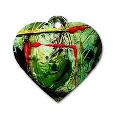 Continental Breakfast 6 Dog Tag Heart (one Side) by bestdesignintheworld