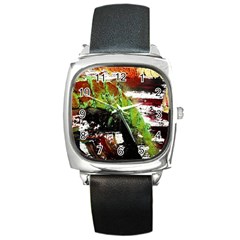 Collosium   Swards And Helmets 3 Square Metal Watch by bestdesignintheworld