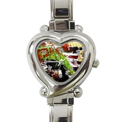 Collosium   Swards And Helmets 3 Heart Italian Charm Watch by bestdesignintheworld