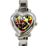 Drama 5 Heart Italian Charm Watch Front