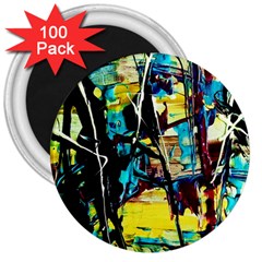 Dance Of Oil Towers 3 3  Magnets (100 Pack) by bestdesignintheworld