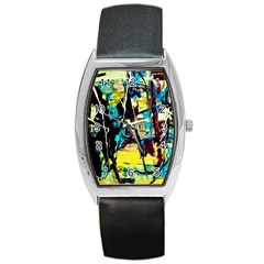 Dance Of Oil Towers 3 Barrel Style Metal Watch by bestdesignintheworld