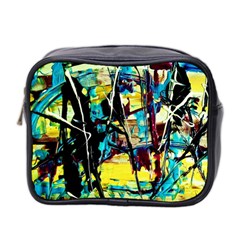 Dance Of Oil Towers 3 Mini Toiletries Bag 2-side by bestdesignintheworld