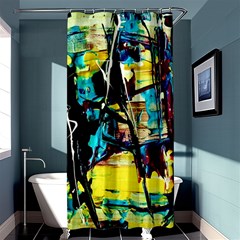 Dance Of Oil Towers 3 Shower Curtain 36  X 72  (stall)  by bestdesignintheworld