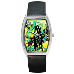 Dance Of Oil Towers 5 Barrel Style Metal Watch by bestdesignintheworld