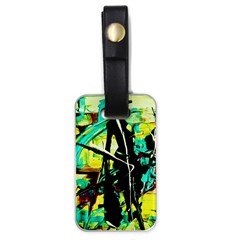 Dance Of Oil Towers 5 Luggage Tags (one Side)  by bestdesignintheworld