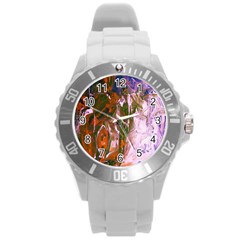 Close To Pinky,s House 12 Round Plastic Sport Watch (l) by bestdesignintheworld