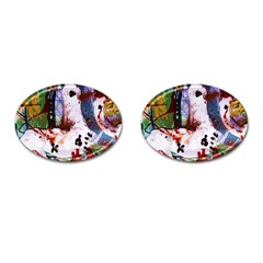 Doves Match 1 Cufflinks (Oval)