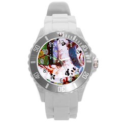 Doves Match 1 Round Plastic Sport Watch (L)