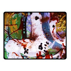 Doves Match 1 Double Sided Fleece Blanket (small)  by bestdesignintheworld