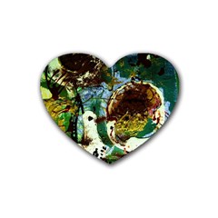 Doves Matchmaking 1 Rubber Coaster (heart)  by bestdesignintheworld