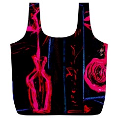 Calligraphy Full Print Recycle Bags (l)  by bestdesignintheworld