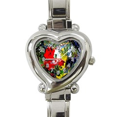 Bow Of Scorpio Before A Butterfly 2 Heart Italian Charm Watch by bestdesignintheworld