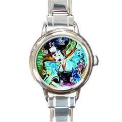 Woman Spirit Round Italian Charm Watch by bestdesignintheworld