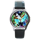 Woman Spirit Round Metal Watch Front