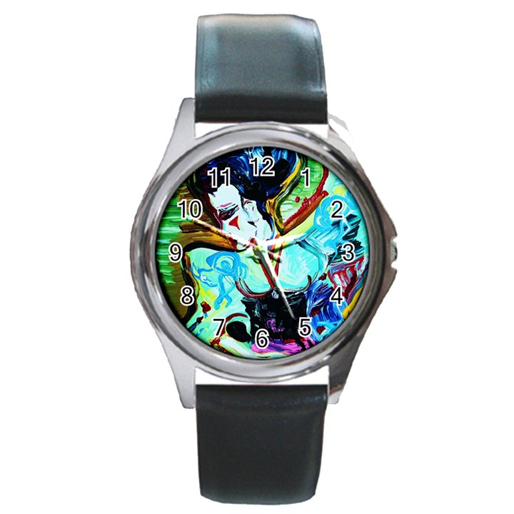 Woman Spirit Round Metal Watch