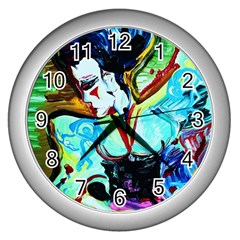 Woman Spirit Wall Clocks (silver)  by bestdesignintheworld