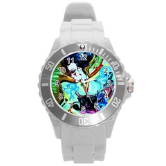 Woman Spirit Round Plastic Sport Watch (l) by bestdesignintheworld