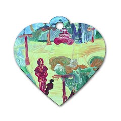 Trail 1 Dog Tag Heart (one Side) by bestdesignintheworld