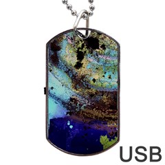 Blue Options 3 Dog Tag Usb Flash (two Sides) by bestdesignintheworld