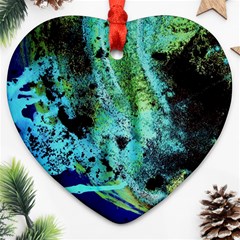 Blue Options 6 Heart Ornament (two Sides) by bestdesignintheworld