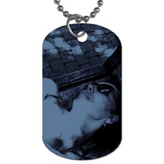 ?? ???????? - On A Bench Dog Tag (one Side) by bestdesignintheworld