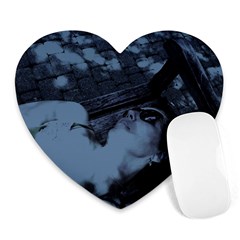 ?? ???????? - On A Bench Heart Mousepads by bestdesignintheworld