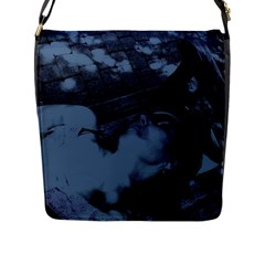 ?? ???????? - On A Bench Flap Messenger Bag (l)  by bestdesignintheworld