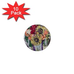 Sunflowers And Lamp 1  Mini Magnet (10 Pack)  by bestdesignintheworld