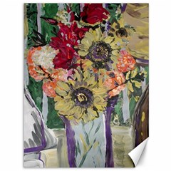 Sunflowers And Lamp Canvas 36  X 48   by bestdesignintheworld