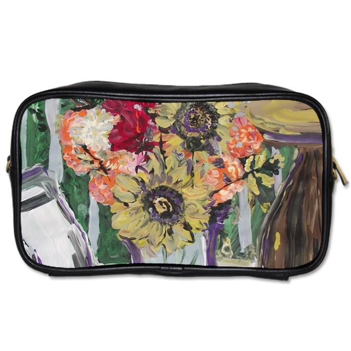 Sunflowers And Lamp Toiletries Bags 2-Side