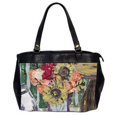 Sunflowers And Lamp Office Handbags (2 Sides)  by bestdesignintheworld