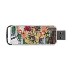 Sunflowers And Lamp Portable Usb Flash (two Sides) by bestdesignintheworld