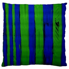 Stripes Large Flano Cushion Case (one Side) by bestdesignintheworld