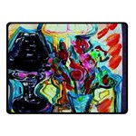 Still Life With Two Lamps Double Sided Fleece Blanket (Small)  45 x34  Blanket Front