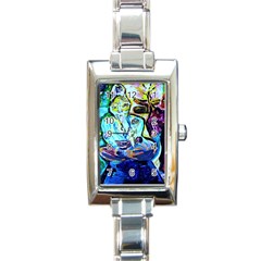 Old Light And New Light Rectangle Italian Charm Watch by bestdesignintheworld