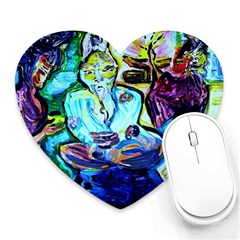 Old Light And New Light Heart Mousepads by bestdesignintheworld