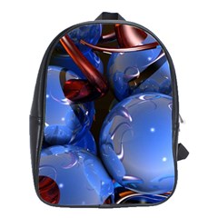 Spheres With Horns 3d School Bag (large) by Sapixe