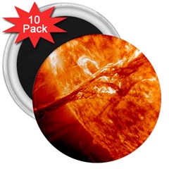 Spectacular Solar Prominence 3  Magnets (10 Pack) 