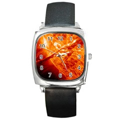 Spectacular Solar Prominence Square Metal Watch by Sapixe