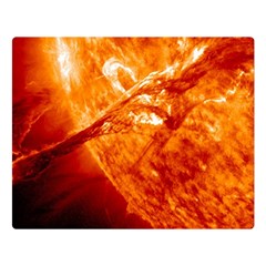 Spectacular Solar Prominence Double Sided Flano Blanket (large)  by Sapixe