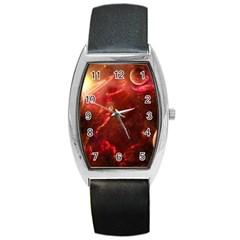 Space Red Barrel Style Metal Watch by Sapixe