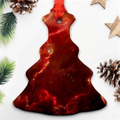 Space Red Ornament (christmas Tree) 