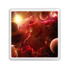 Space Red Memory Card Reader (square)  by Sapixe