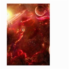 Space Red Small Garden Flag (two Sides) by Sapixe