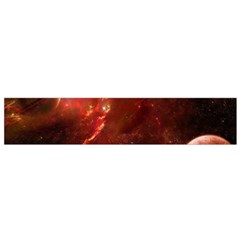 Space Red Small Flano Scarf by Sapixe