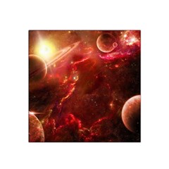 Space Red Satin Bandana Scarf by Sapixe